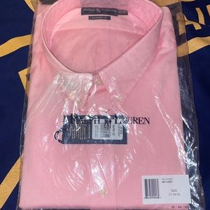 Polo Ralph Lauren Pink Mens Button Up